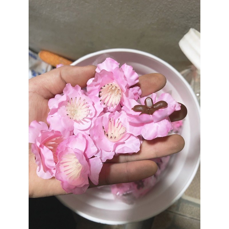 100g đầu bông hoa mai,hoa đào trang trí