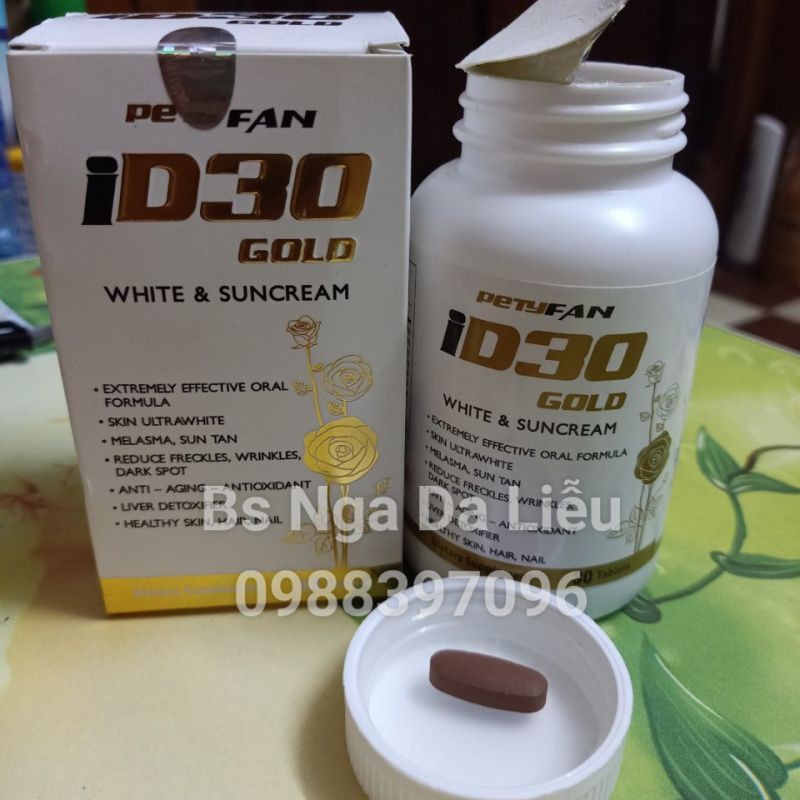 Viên uống trắng da chống nắng iD30 White & Suncream | BigBuy360 - bigbuy360.vn