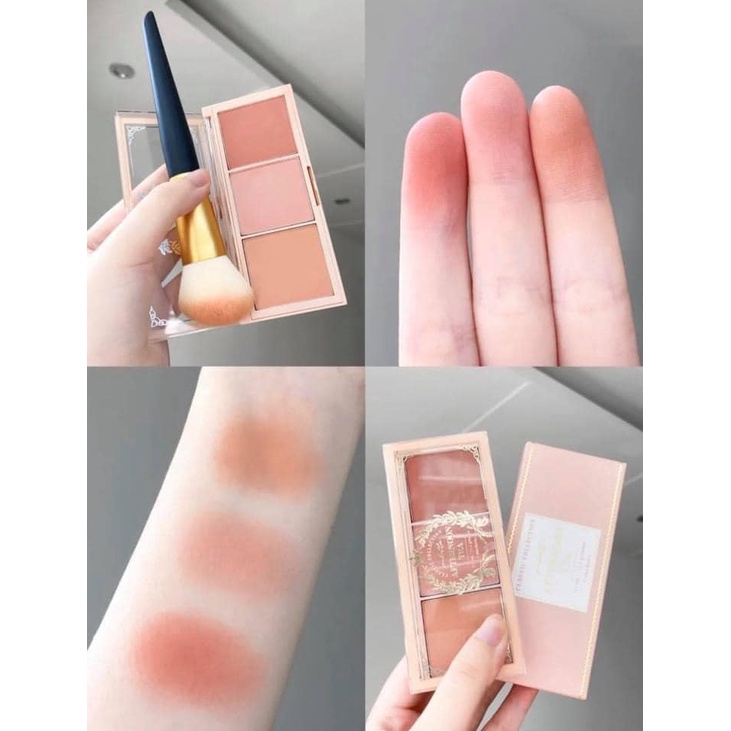 PHẤN MÁ HỒNG 3 MÀU I'M MEME I'M AFTERNOON TEA BLUSHER PALETTE CHÍNH HÃNG - 9320