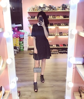 Vây sơ mi cổ nơ
