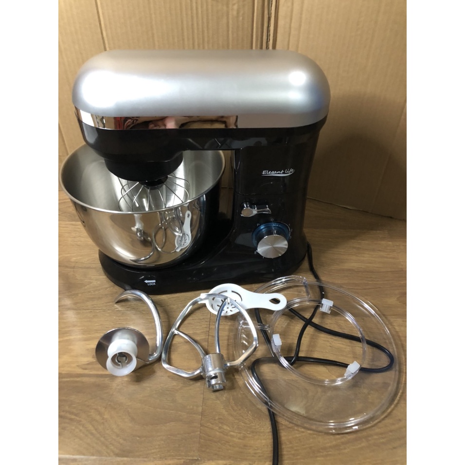 Máy  nhào bột Elegant Life 4.5L 1000W SM-1510N - Hàng chính  hãng - Trộn salad, làm chả giò, trà  bông..