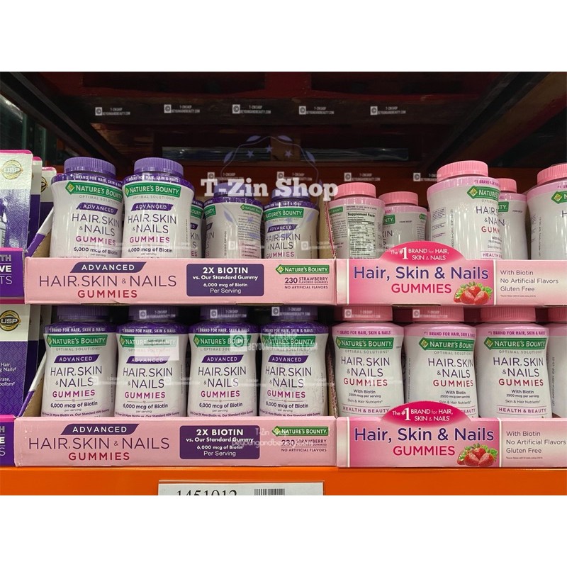 Kẹo dẻo Hair, Skin & Nails Gummies 🍓