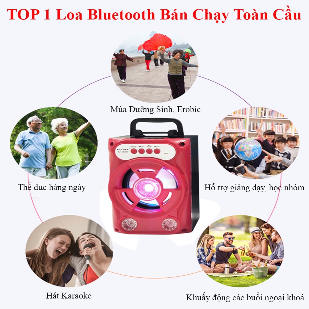 Loa bluetooth hát karaoke kèm mic, loa bluetooth hát karaoke mini giá rẻ mang lại phút giây thư giãn cho gia đình
