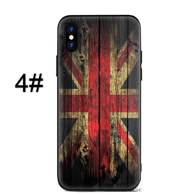 Ốp lưng in hình cờ nước Anh cho điện thoại iPhone XS Max XR 8 7 Plus 6 6S 5S SE