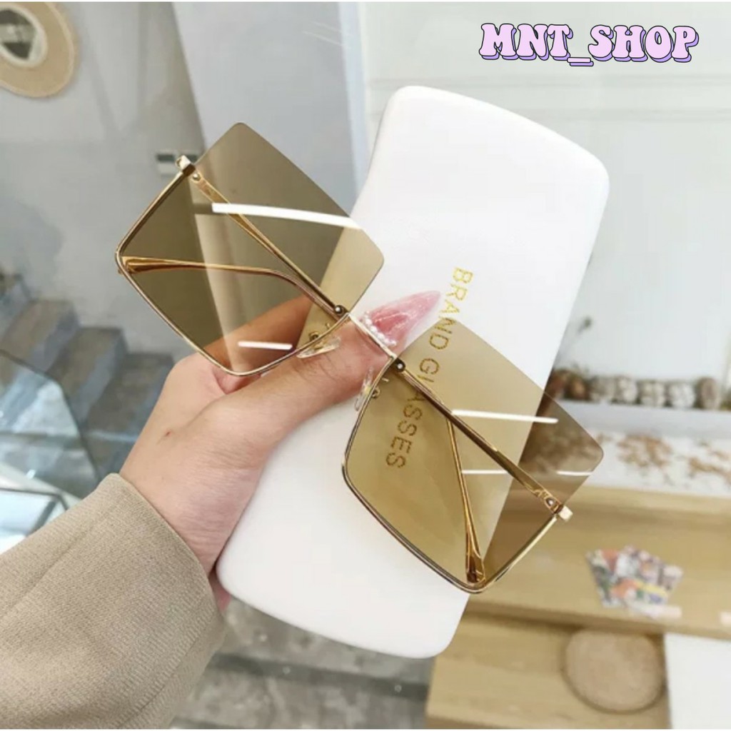 Kính râm nữ, Kính đi biển 2021 Phong cách HÀN QUỐC, Kính mát gọng vuông VIDEO+ẢNH THẬT [ FREESHIP] | BigBuy360 - bigbuy360.vn