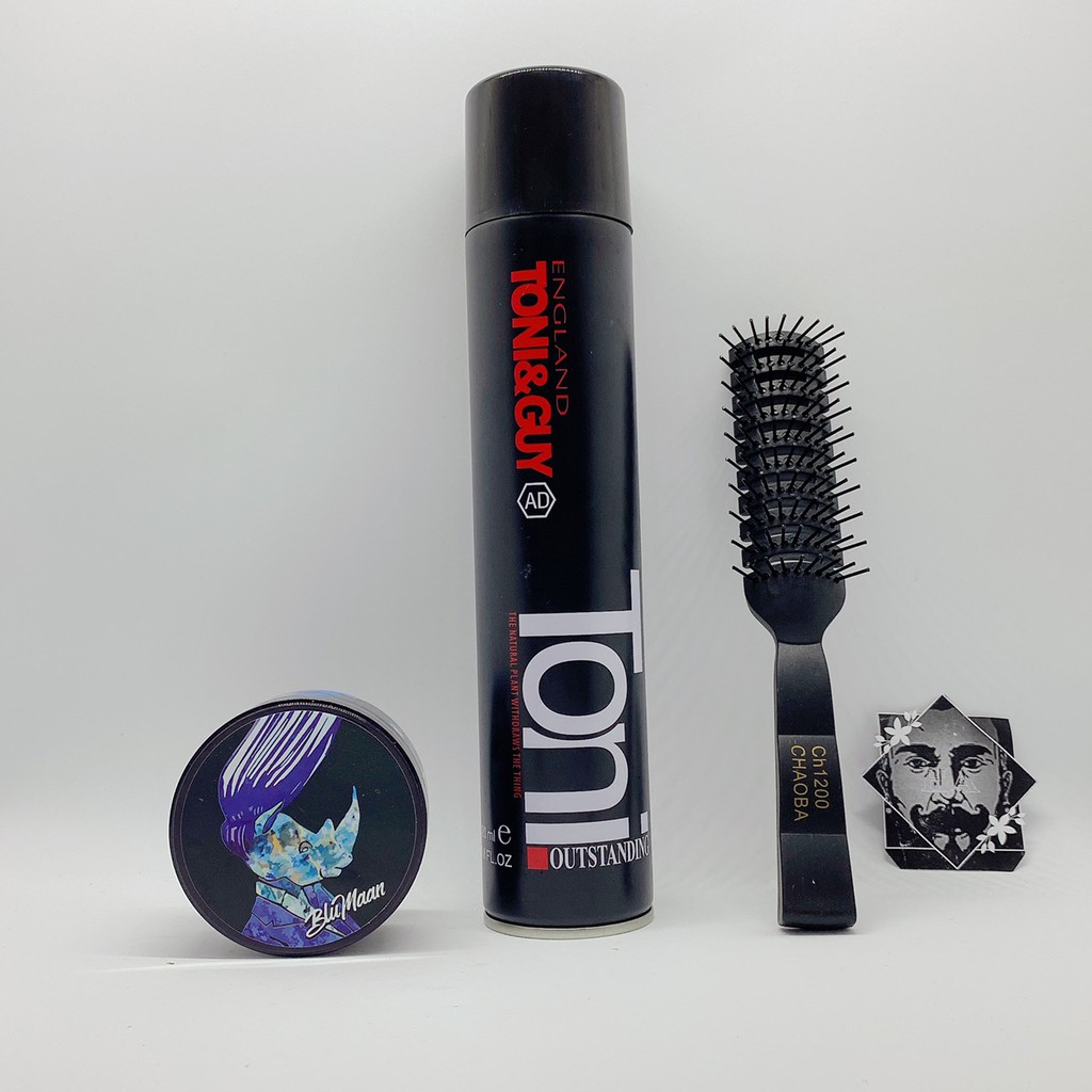 SÁP VUỐT TÓC BLUMAAN TÊ GIÁC SIÊU CỨNG KÈM GÔM XỊT TÓC TONI&GUY CAO CẤP