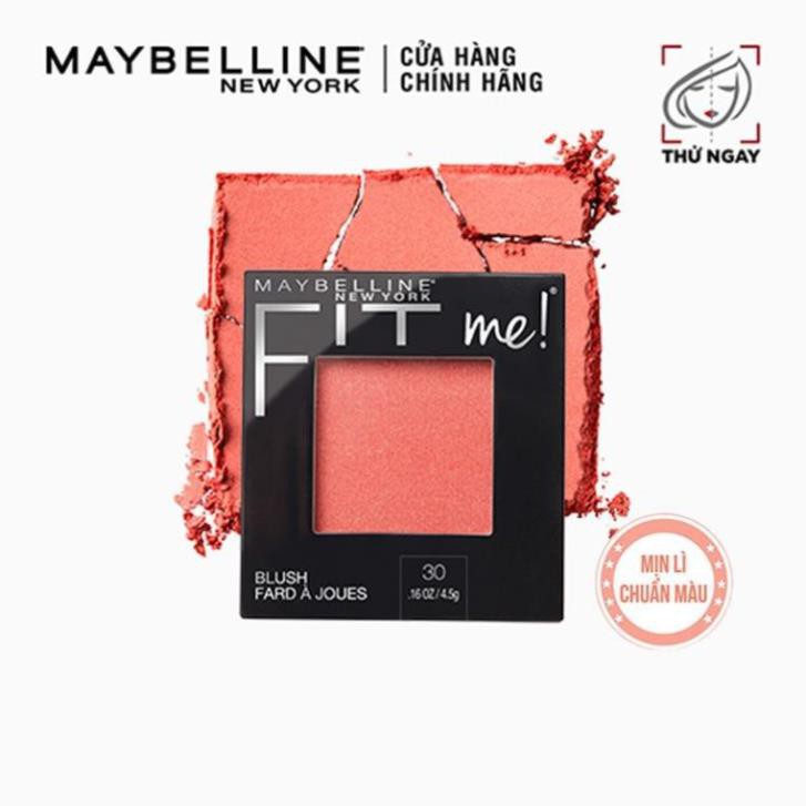 Phấn Má Hồng Mịn Nhẹ Tự Nhiên Giữ Màu Chuẩn Fit Me Blush Maybelline New York 4.5g