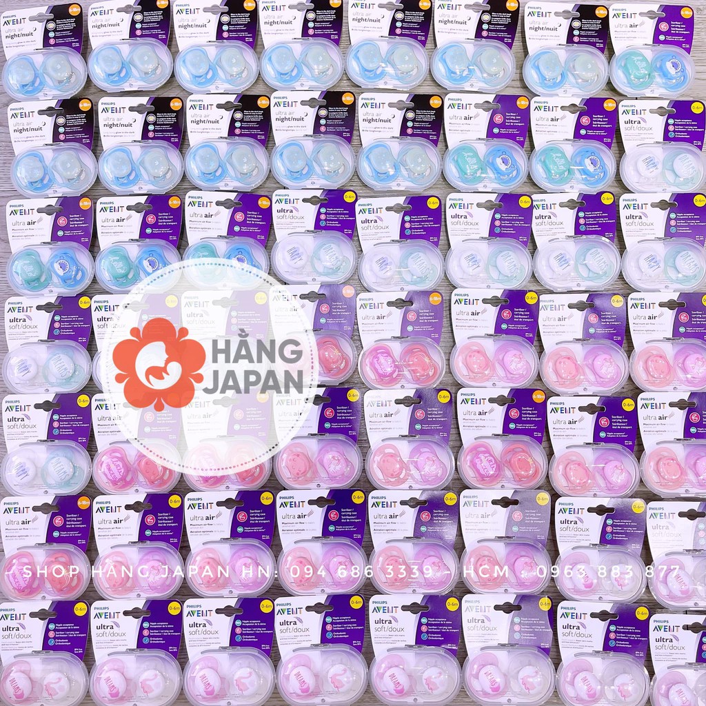 Sét 2 ty ngậm PHILIPS  AVENT silicon thông khí cho bé từ 0-18 tháng hàng chính hãng