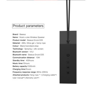 Loa Bluetooth Mini đa năng Baseus Encok E05
