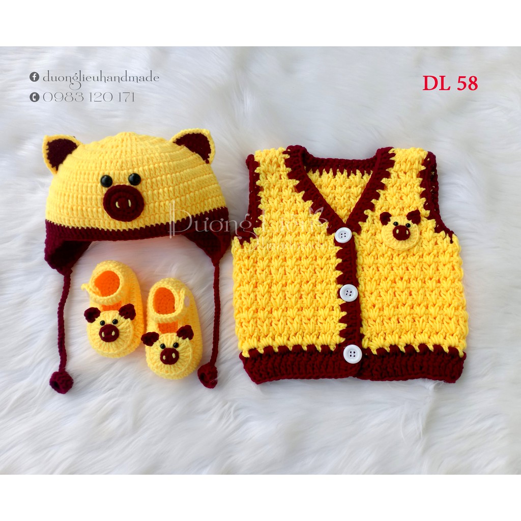 Set đồ len mùa đông bé trai