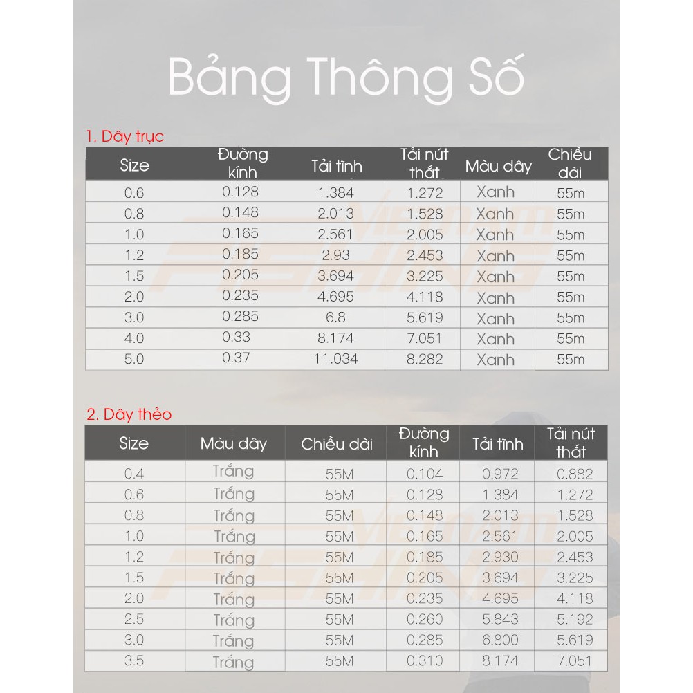 Trục câu đài hua ST- cước câu cá hua st vietnam fishing