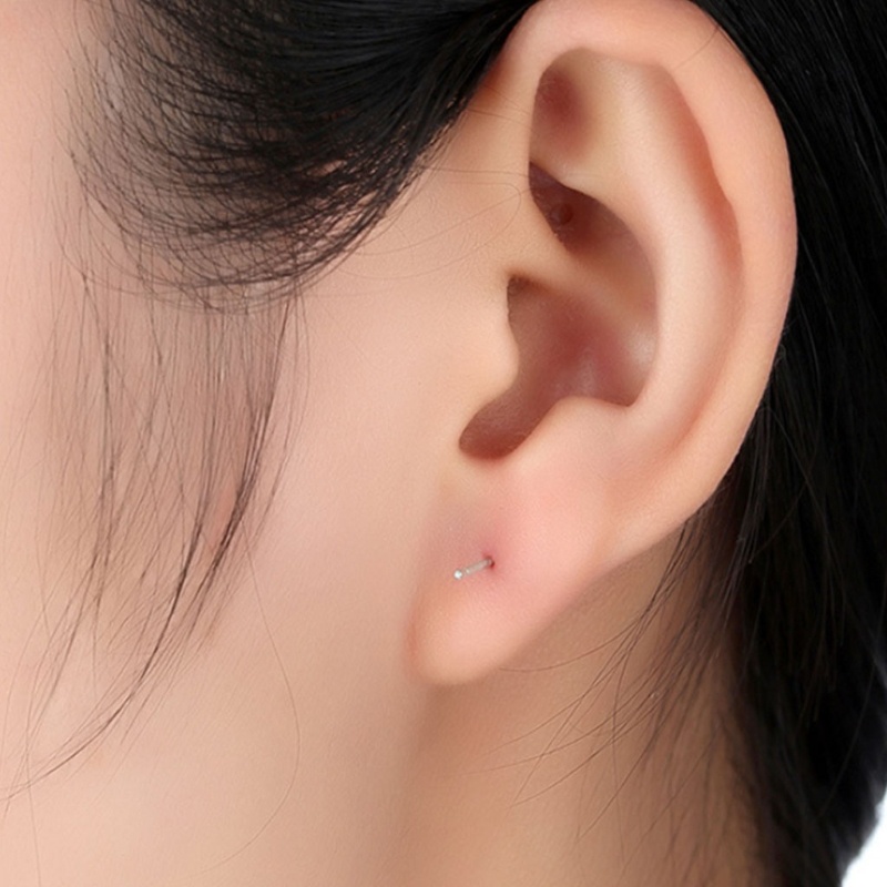 Sa Set 100 Kim Bạc 925 Dài 12.2MM Đầu Dẹt 1.4mm Làm Trang Sức Thủ Công