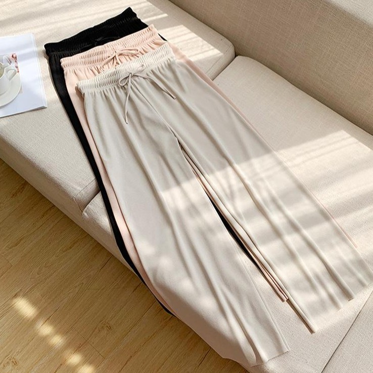 [Mã FAMAYWA giảm 10k đơn từ 50k] Quần ống suông rộng culottes gân tăm mềm mát | BigBuy360 - bigbuy360.vn