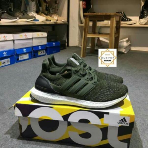 Tết🌺 🍀 (Sỉ = Lẻ) Sẵn (CÓ SẴN)  Giày thể thao ULTRA BOOST  3.0 Dark green Màu xanh rêu 2017 2020 * ↺ ¹ . - Az1 .