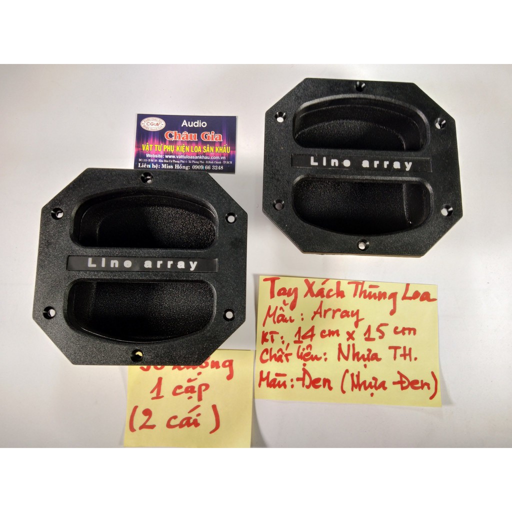 Tay xách thùng loa array bằng nhựa 2 cái Audio Châu Gia