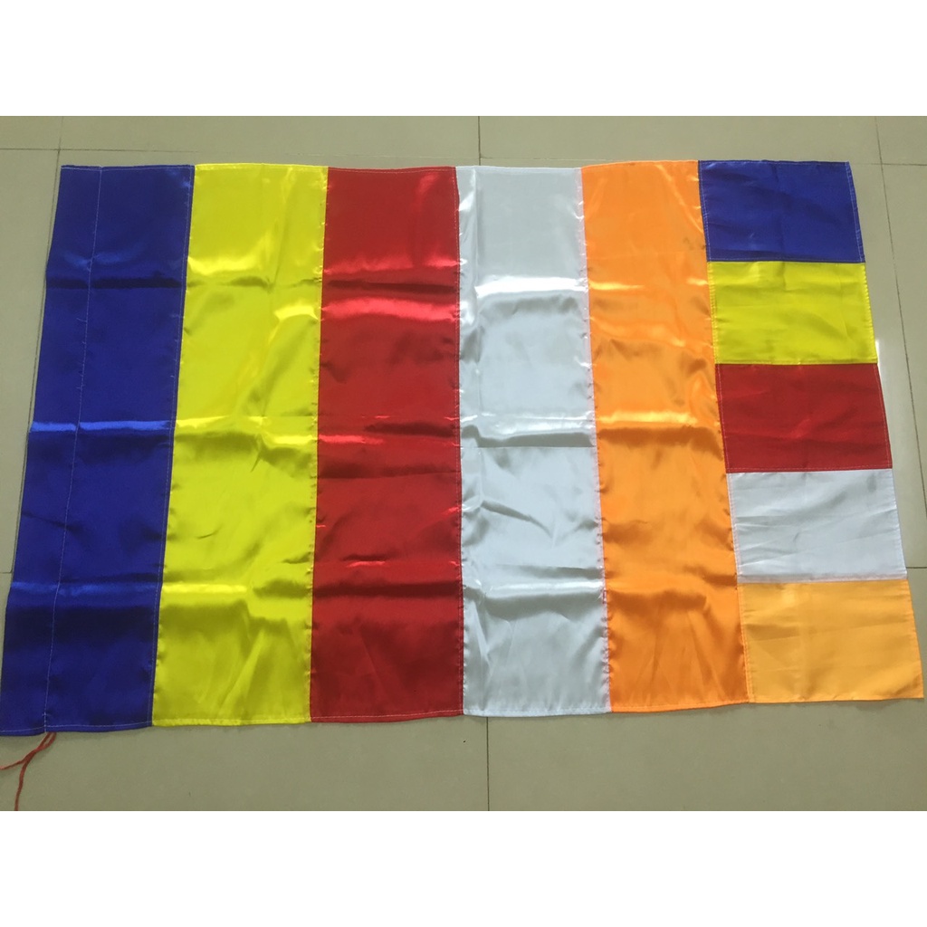 Cờ Phật giáo kích thước 0.7x1m