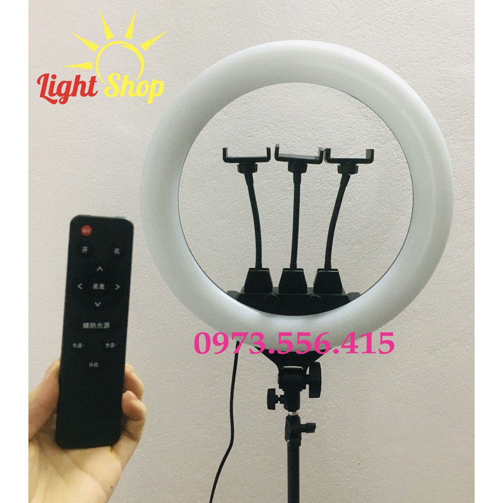 [Siêu Rẻ]  Đèn Livestream 45cm Điều Khiển🌻FREESHIP 70K 🌻 Đèn Hỗ Trợ Make Up, Chụp Ảnh, Spa, Phun Xăm | BigBuy360 - bigbuy360.vn