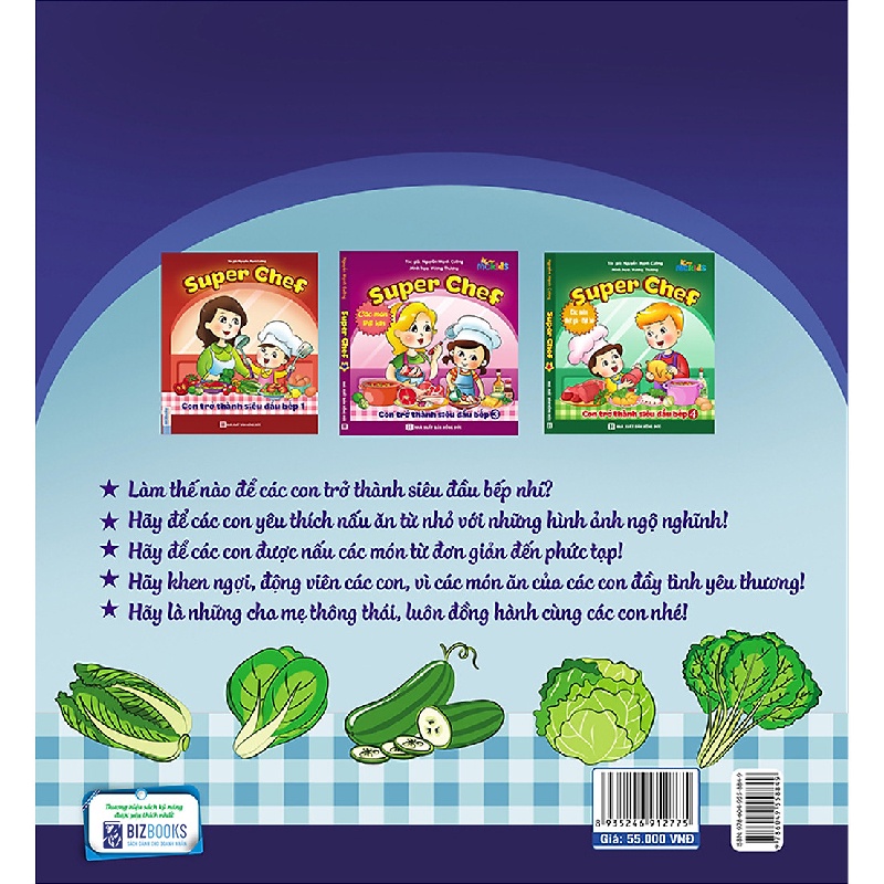 Sách Bizbooks - Super Chef: Con Trở Thành Siêu Đầu Bếp 2 - Các Món Đơn Giản  - BIZ