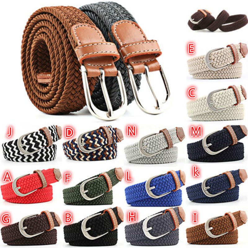 Thắt lưng dây bện vải canvas thời trang xinh xắn cho nữ