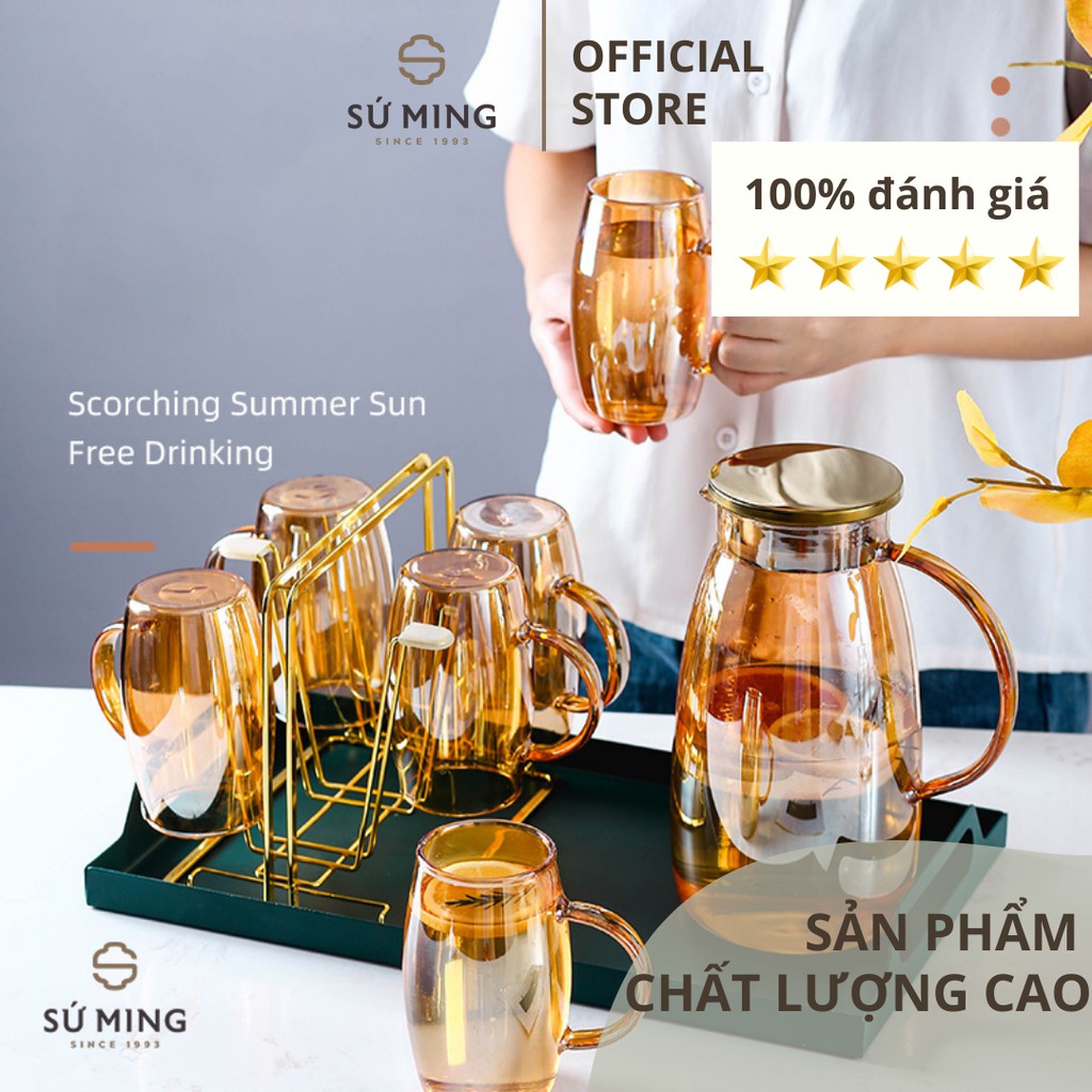 Bộ Bình Cốc Thuỷ Tinh [CAO CẤP] [CHỊU NHIỆT], sang trọng tinh tế, giao hàng an toàn, nhanh chóng.