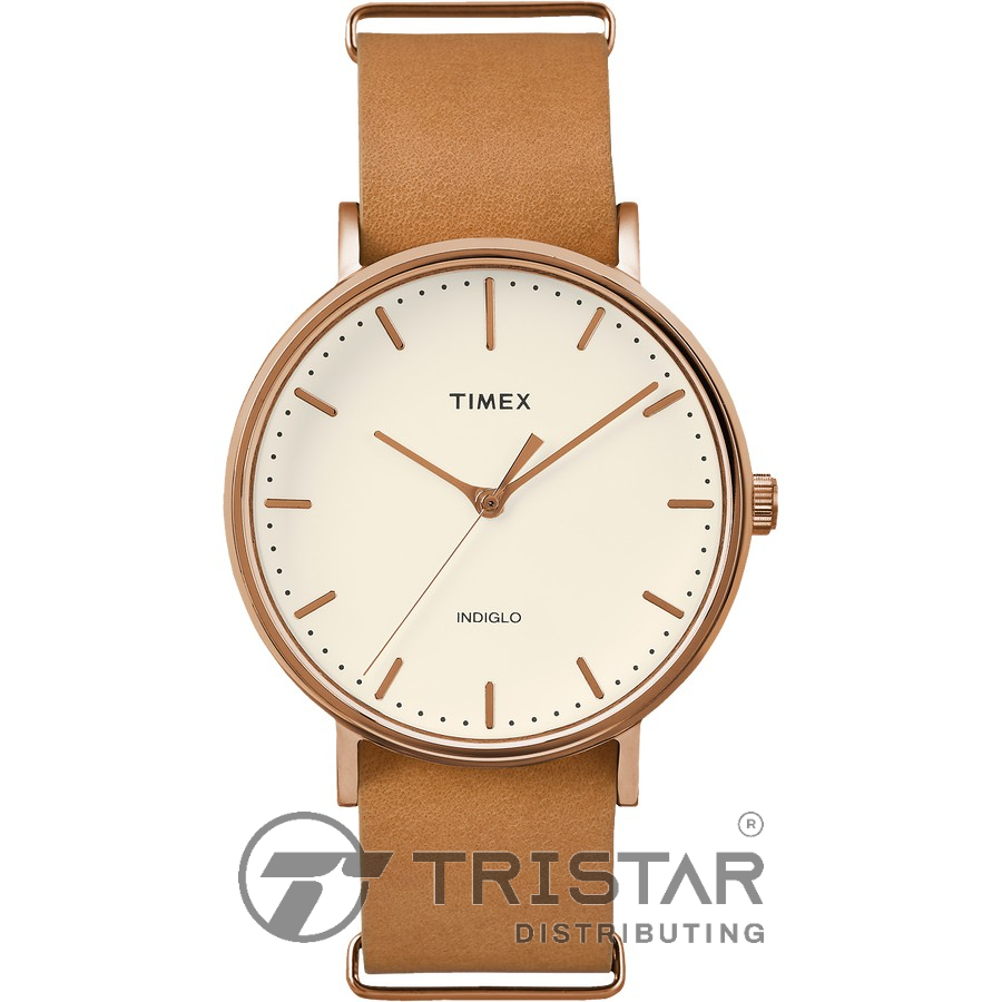 [Mã BMLTM300 giảm đến 300K đơn 499K] Đồng hồ Unisex Nam Nữ Timex Fairfield TW2P91200 Dây Da - Chính Hãng