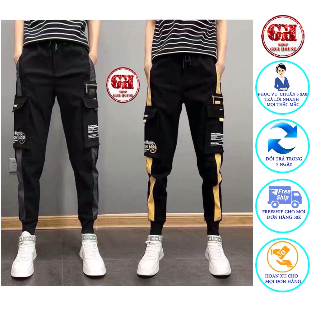 FREESHIP 50K - Quần Jogger KaKi Nam Túi Hộp Unisex Nam, Nữ-QKKSOCIN