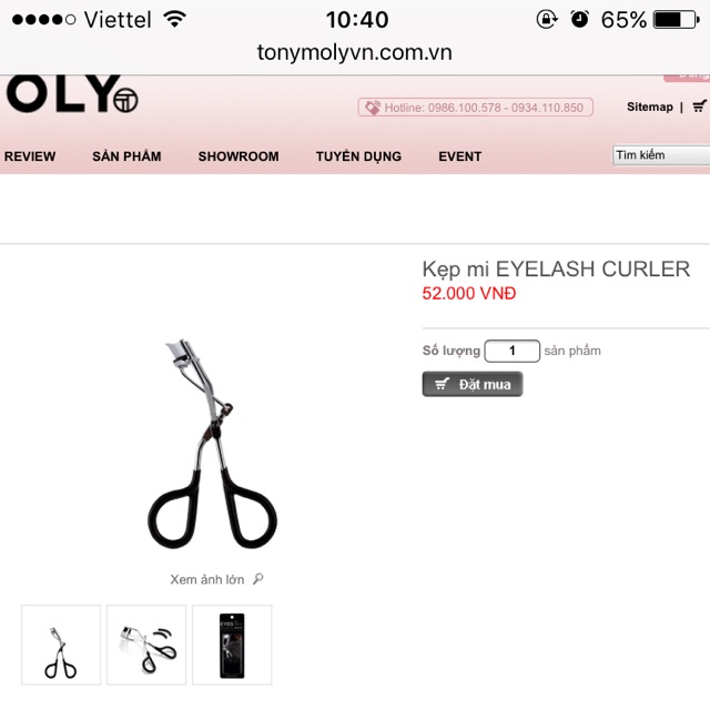 Kẹp mi EYELASH CURLER