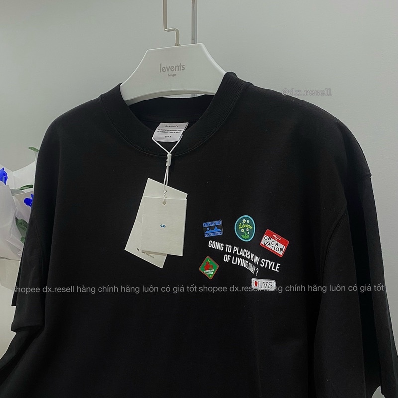 Áo Thun LEVENTS  TRAVEL TEE/ CREAM WHITE Và BLACK