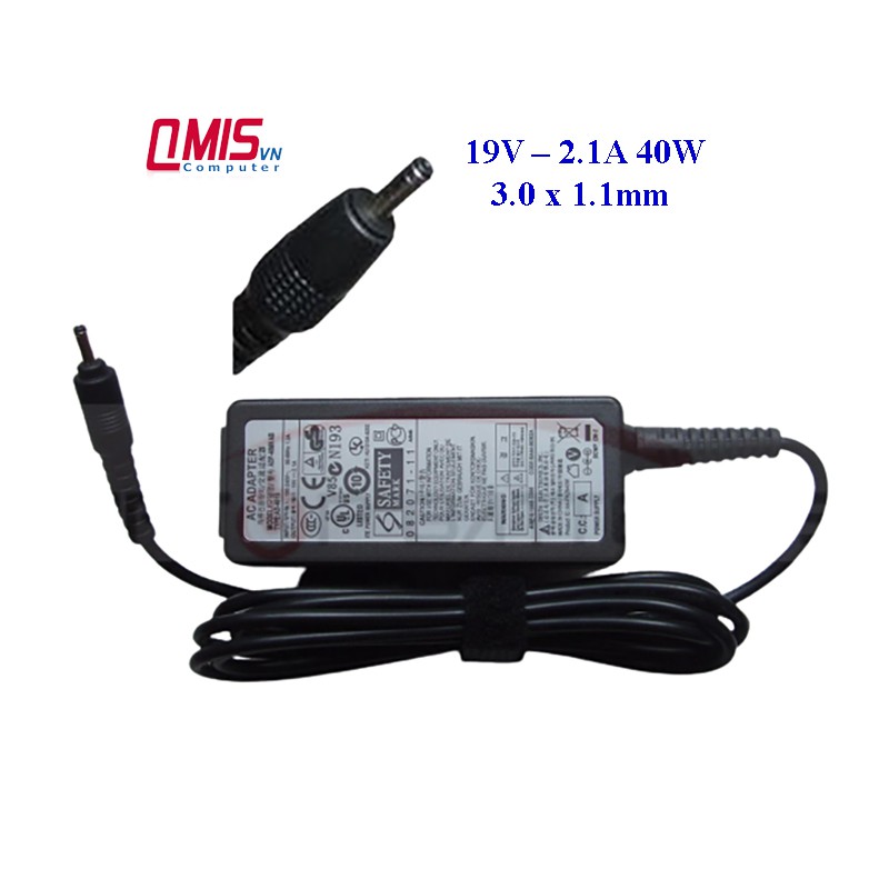 19V Sạc laptop SAMSUNG 19V-2.1A, 19V-3.16A, 19V-4.74A, 40W, 60W, 90W