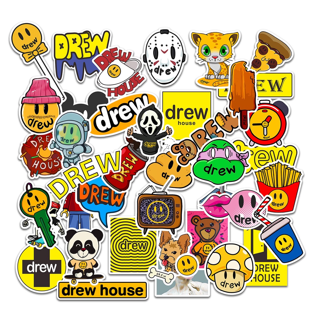 Sticker ủi áo dễ dàng sử dụng mẫu Drew cute
