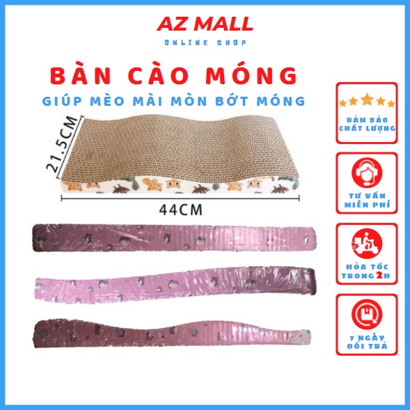 Bàn cào móng cho mèo, đồ cào móng mèo kèm catnip