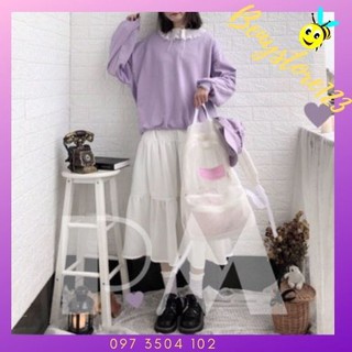 Chân Váy Nữ💖𝑭𝑹𝑬𝑬𝑺𝑯𝑰𝑷💖Chân váy Vintage 2 Lớp Siêu Xinh 3 Tầng 2 Màu Hàng Quảng Châu