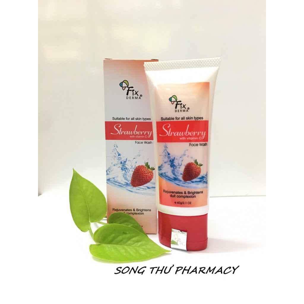 FIXDERMA STRAWBERRY FACE WASH – SỮA RỬA MẶT LÀM SẠCH DA