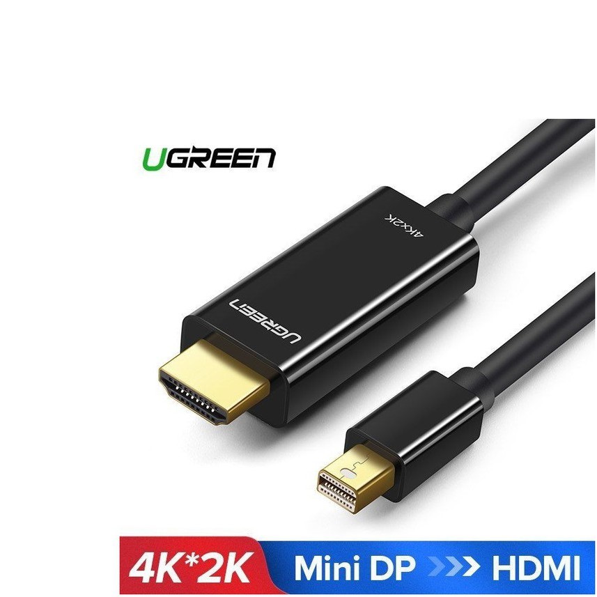 Cáp Mini DisplayPort (Thunderbolt) to HDMI Dài 1.5m độ phân giải 4K Ugreen 20848 - chính hãng