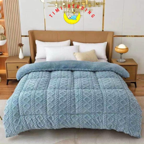 Chăn tafurong lông cừu tuyết nặng 4kg nhập khẩu, chính hãng kích thước 200 x 230 cm - Timibedding