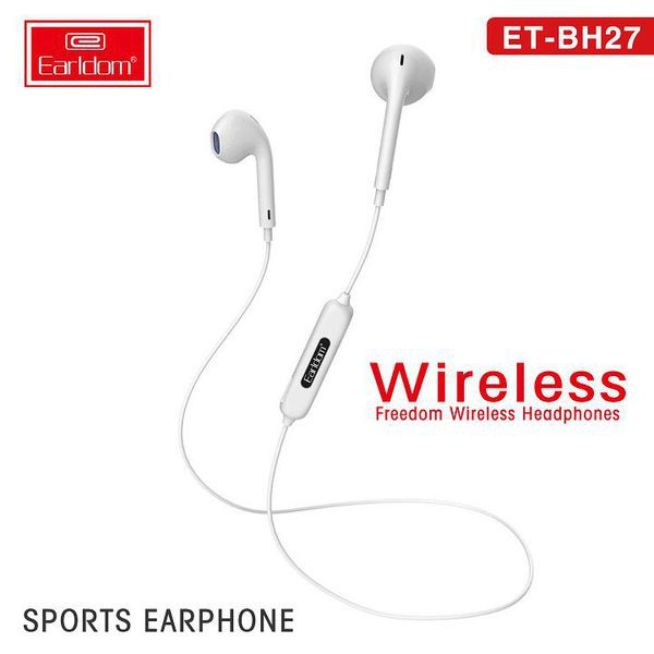 [BH 12 THÁNG] Tai Nghe Bluetooth Chính Hãng Earldom BH27 2 Tai Có Dây Âm Bass Cao và Âm Treble Sáng