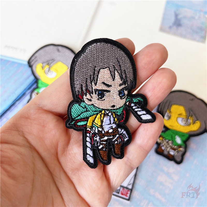 ☸ Miếng Dán Ủi Hình Attack on Titan - Levi ·Ackerman ☸ 1 Sticker Ủi Thêu Hình Anime