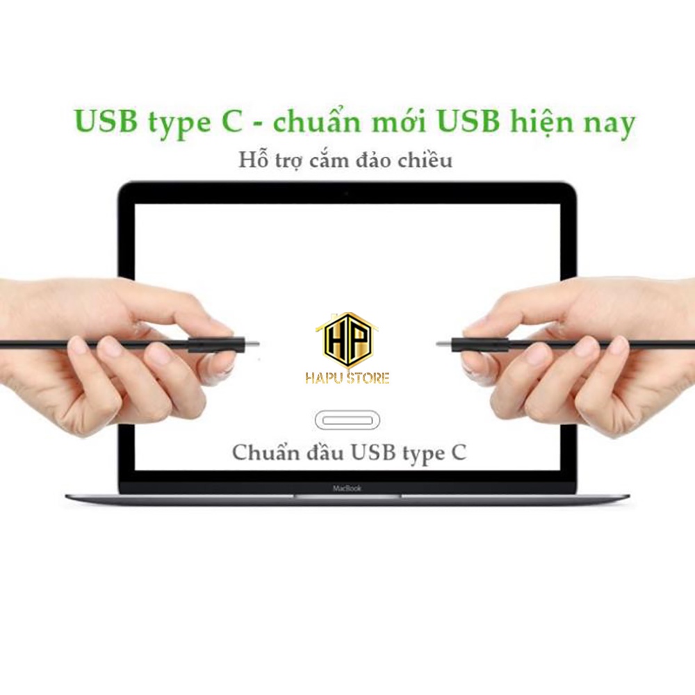 Cáp chuyển USB 3.1 Type C sang mạng Lan Ugreen 30287-50307 tốc độ cao - Hapustore