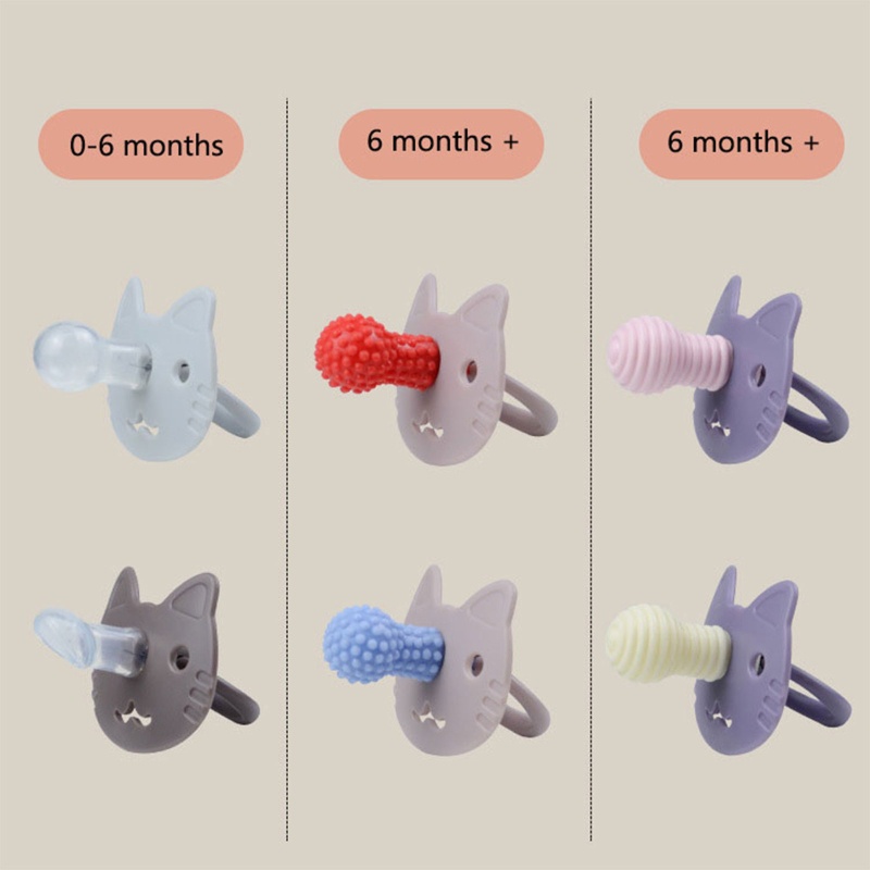 Núm Ti Giả Bằng Silicon Cấp Thực Phẩm An Toàn Thực Phẩm Họa Tiết Hoạt Hình Cho Bé Sơ Sinh