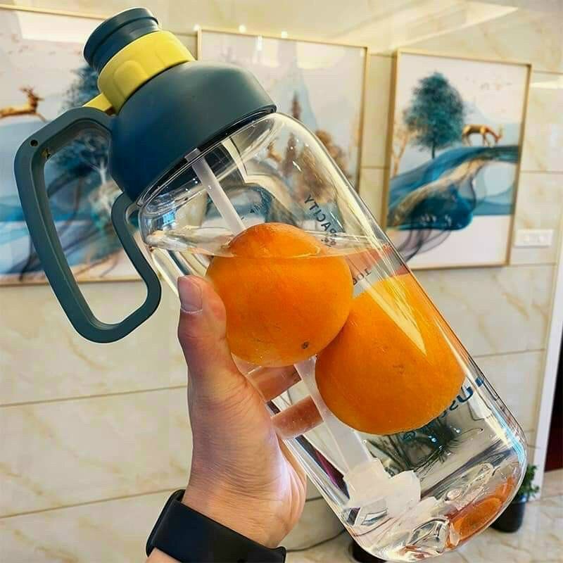 Bình nước, bình đựng nước tập gym 1800ml cao cấp