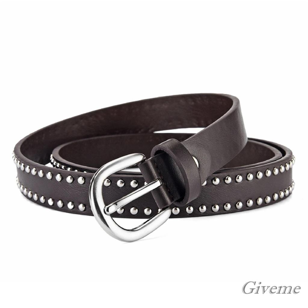 Thắt Lưng Da Pu Khóa Hợp Kim Dễ Phối Đồ