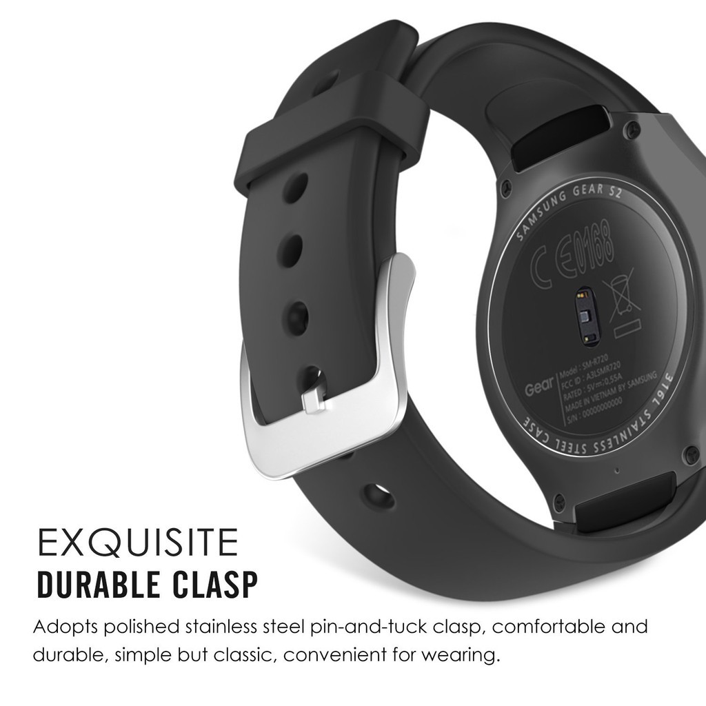 Dây đeo silicon thể thao cho đồng hồ thông minh Samsung Gear S2 SM-R720 / SM-R730