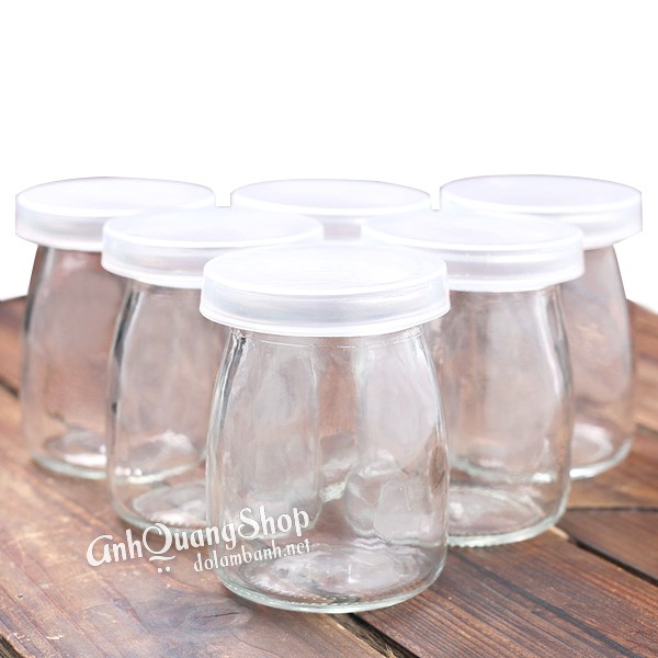 Lọ thủy tinh làm sữa chua tại nhà cỡ 100ml TRƠN