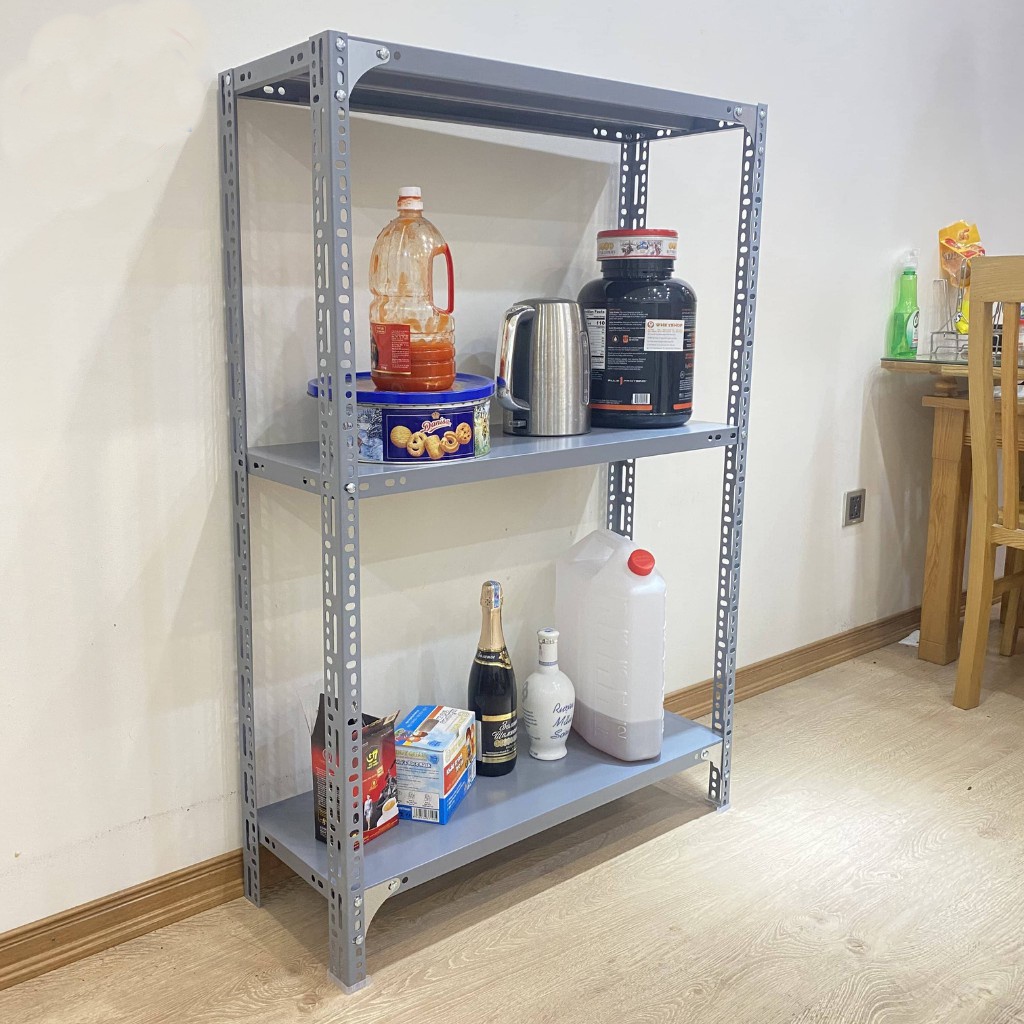 Kệ Sắt V Lỗ Đa Năng 3 Tầng Dài 0,6m x Rộng x0,3m x Cao 1,2m