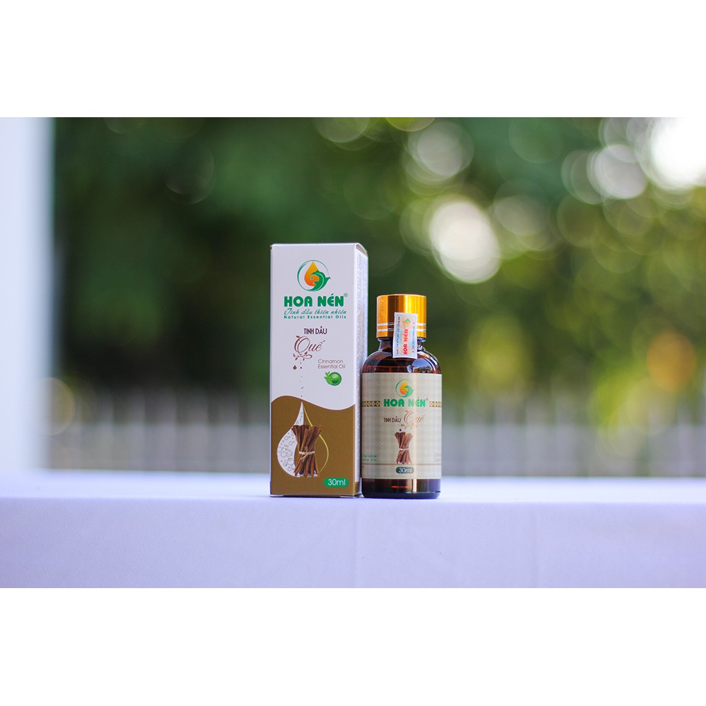 Tinh dầu quế 30ml - Hoa nén - Hương nồng ấm, khử mùi, ẩm mốc, đuổi muỗi, côn trùng