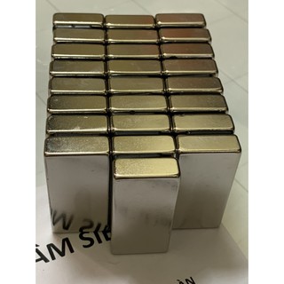 Nam châm trắng 50x25x10 mm lực từ siêu mạnh , nam châm siêu cường
