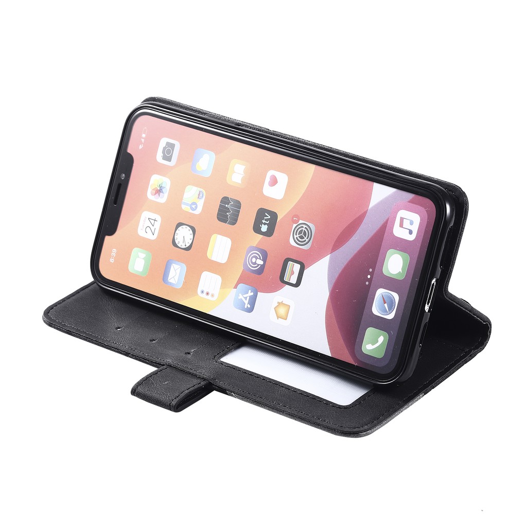 Flap leather case iphone 6 6s 7 8 Plus X Xs XR 11 Pro 12 Mini Max Cover Casing | BigBuy360 - bigbuy360.vn