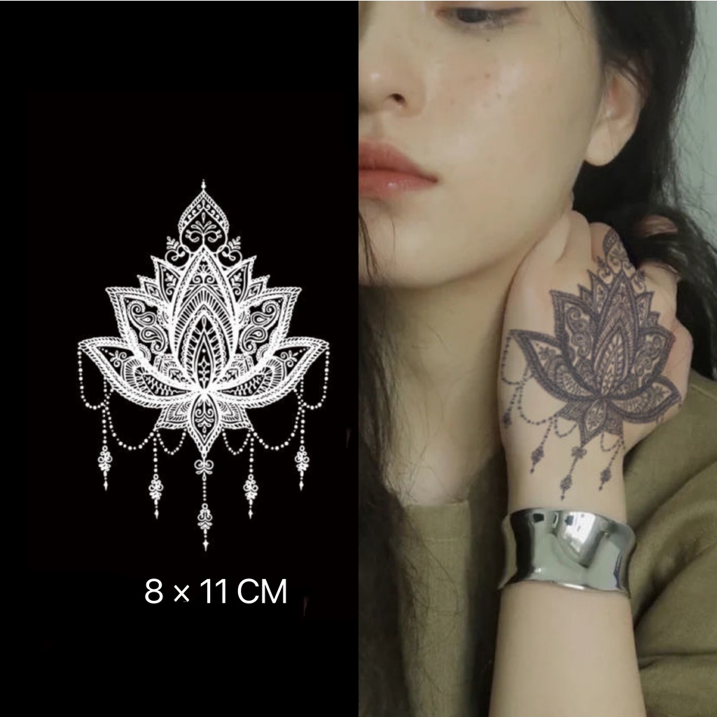 Hình Xăm Dán Henna X093 2 Tuần Bán Vĩnh Viễn Lâu Trôi Độc Đáo