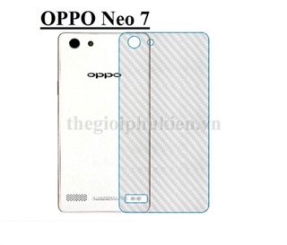 Bộ 2 miếng dán carbon 3D mặt lưng oppo Neo7,A33,Neo 7