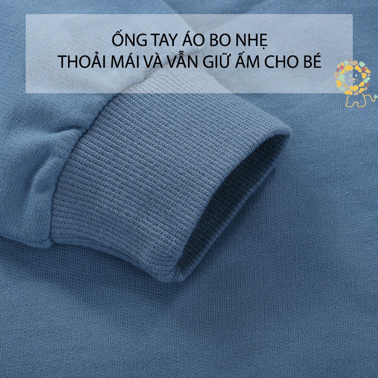 Áo khoác hoodie nỉ dài tay có mũ trẻ em bé trai bé gái BE TOP mẫu chui đầu nhiều màu kiểu Hàn Quốc 2020